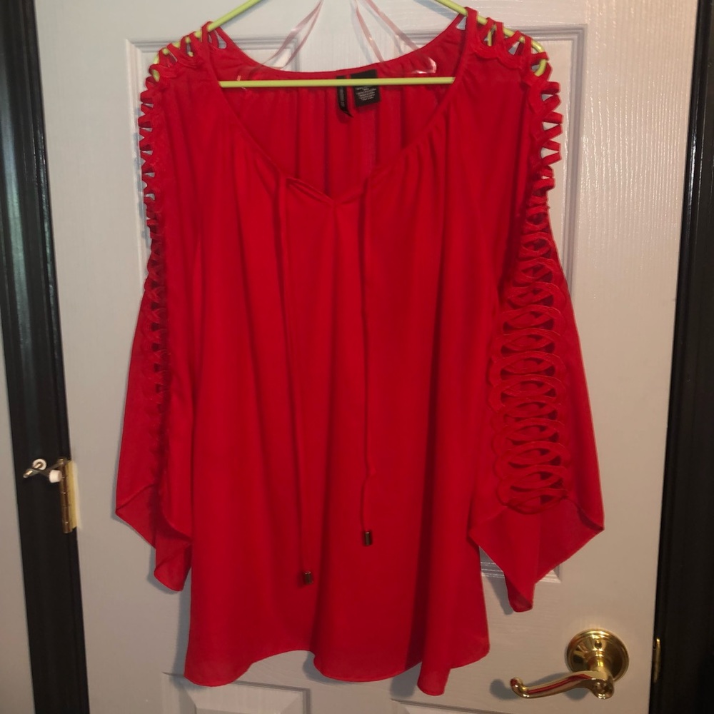 Red blouse